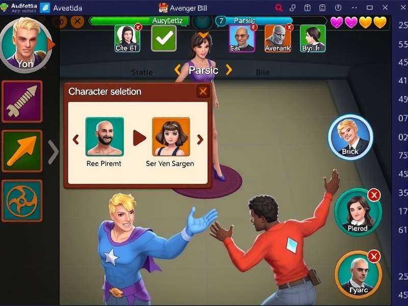 Asafoetida Avenger Duel gameplay screenshot showing character selection